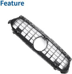 Mercedes Klase A W177 V177 2018+ Panamericana GT kamera PDC díszrács grill - mercedes grill rács, a osztály w177 v177 2018, panamericana gt hűtőrács, amg line piano black, 360 kamera parkoló
