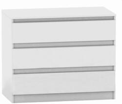 TEMPO KONDELA HANY 3 fiókos fehér mdf komód