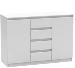 TEMPO KONDELA HANY fehér mdf komód