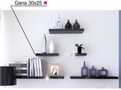 TEMPO KONDELA GANA B fekete mdf polc