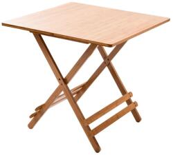 TEMPO KONDELA DENICE barna bambusz étkezőasztal 58cm
