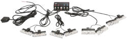 Breckner Germany Set 8 stroboscoape LED auto 12V galbene, 24W, Breckner Germany (BK92813)