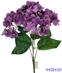  Hortenzia csokor 42 cm - Sötét Lila