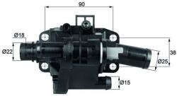 MAHLE Termostat, lichid racire MAHLE TH 41 83 (TH 41 83)