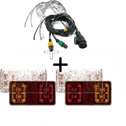 Fristom Pachet iluminare remorca L2295-B , triple + cablaj 7m, 13Pini (L2295-B + VI-070-055)