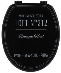  Capac Toaletă 45 Cm Mdf - Design Grafic - Negru | Capace Wc (4114727)