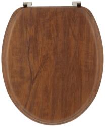  Capac Toaletă 45 Cm Mdf Prinderi Inox- Stejar | Capace Wc (4119167)