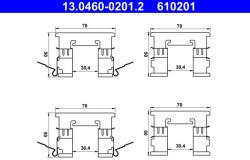 ATE Set accesorii, placute frana ATE 13.0460-0201.2 (13.0460-0201.2)