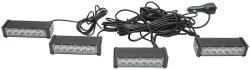 Breckner Germany Set 4 stroboscoape LED galbene 12V pentru auto, Breckner Germany (BK79234)