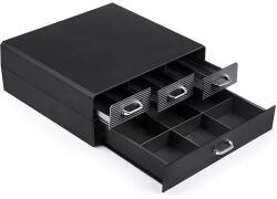 Procart Organizator capsule cafea, 4 sertare depozitare, 2 nivele, negru (CDC907)