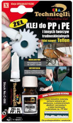 Technicqll Műanyag ragasztó gél speciális (PP, PE, PTFE) ragasztására 8ml Technicqll C-086
