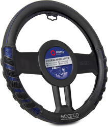 Sparco Kormányvédő 37-39cm fekete-kék, izzadságelvezetővel prémium Sparco S101