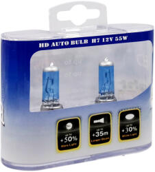 HD Izzó 12V/H7/55W 2db/+40% jégfehér Autolife SB