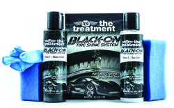 The Treatment Gumiápoló Black-On Tire Shine System fekete gumibevonó készlet, The Treatment