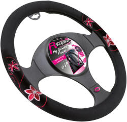 Bottari Kormányvédő 37-39cm fekete-pink virágmintás Oriental Flower 29201