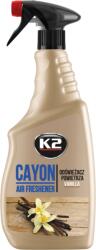 K2 Légfrissítő spray vanília illatú, autóba, otthonra 700 ml K2 Cayon vanília M115VM