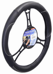 COMPASS Kormányvédő 37-39cm fekete-szürke hullámos bordázattal Wave Compass 31430
