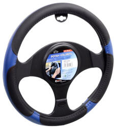 COMPASS Kormányvédő 37-39cm bőr hatású kék-fekete Grip 31403