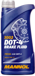 MANNOL Fékfolyadék DOT-4 1 liter Mannol 3002