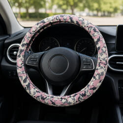 Autolife Kormányvédő 37-39cm pink-terepmintás TH38154T