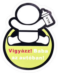 Autolife Vigyázz! Baba az autóban mágneses matrica