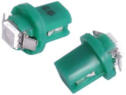 Lampa Izzó 12V műszerfalizzó LED 2db (B8, 5D) zöld 58924