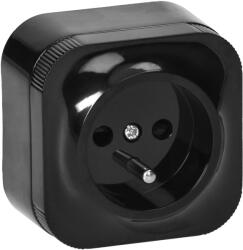 ORNO Priză electrică încastrată neagră 2P+Z IP20 (O-OR-OE-7205_B)
