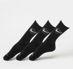 Nike Nike, Everyday Dri-FIT hosszú szárú uniszex sportzokni szett - 3 pár, Fekete, S (DA2123-010-S)