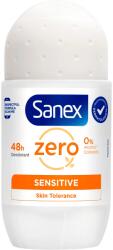 Sanex Zero% Sensitive Deodorant Roll-On 48H pentru Axile Sensibile, 50 ml