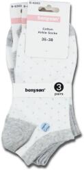 BENYSON® copy of Set 3 Perechi Șosete Scurte Damă, Bumbac, BENYSON
