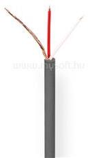 Nedis COTR15011GY100 mikrofon kábel 2 x 0, 12 mm2 | Réz | 100 m (COTR15011GY100) (COTR15011GY100)