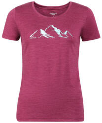 Progress VINKA "MOUNTAINS" női póló S / rózsaszín/burgundi vörös