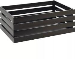 APS Superbox fa doboz, GN 1/1, fekete, magasság: 200 mm, hossz: 555 mm