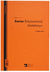  Soros iktatókönyv keményfedeles (folyószámos) A4, álló 100lap, C. 5230-152/A (54621) - web24