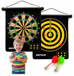 Meteor Mágneses Darts Tárcsa Kétoldalas Feltekerhető Meteor tubusban 2db 6db-os (24684)
