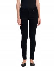 Reserved Fekete Pamut Farmer Nadrág Közepes Derékmagasság Slim Fit Cső Reserved 34