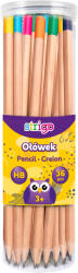 STRIGO Set 36 creioane HB Strigo SSC285 cu terminatie multicolora (SSC285-36)