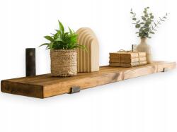 Chata Ipari Loft falra szerelhető polc, fa és fém, 100cm x 30cm