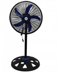 Voltz Вентилатор Oliver Voltz OV51760N18, 50W, 18", 3 скорости, Светлинен индикатор, Регулиране, Черен/син (51760N18BB) - azo