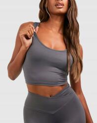 Boohoo Szürke Sportos Testhezálló Rövid Felső Boohoo Vállpántokkal XL (GZZ70990)