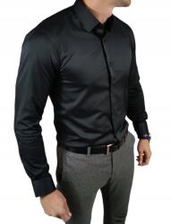 Espada Férfi slim fit üzleti ing elegáns illeszkedő fekete XXL 45/46 (ESP06)