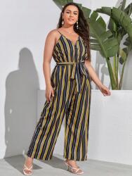 Shein Többszínű Hosszú Overál Pántokkal A Vállpántokon Megkötős Shein 44