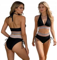 Goaduoynt Fürdőruha Kétrészes Jelmez Magas Derekú Boho Bikini Megkötős (6979905250947)