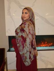 Shein Többszínű Klasszikus Mintás Hosszú Kendő Tie Dye Shein Mintával
