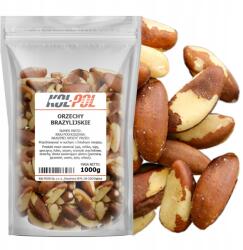 Kol-pol Brazil Dió Egész 1kg Természetes friss nagy kiváló minőségű Kol-Pol (Orzechy brazylijskie całe 1kg Kol-Pol)