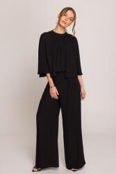 Stylove Elegáns Női Overál Széles Ujjakkal Fekete 42 XL (S397 CZARNY XL)