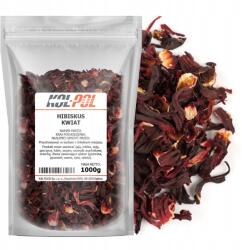 Kol-Pol Szárított Hibiszkusz 1kg Hibiszkusz virág természetes mályva tea minőség Kol-Pol (Hibiskus suszony 1kg Kol-Pol)