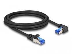Delock RJ45 мрежов кабел Cat. 6A S/FTP прав/десен 2 m черен (80223) DL80223 (DL80223)