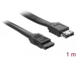 Delock Кабел SATA 3 Gb/s втулка eSATA втулка 1 м черен (85810) (85810)