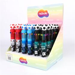 Nebulo Football 10 цвята химикалка DTG-10COL-004 (DTG-10COL-004)